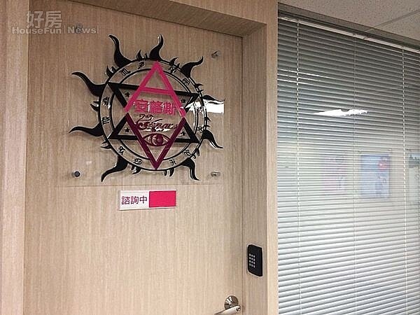 7.安格斯諮詢室的門特別設計成太陽的圖案,「太陽是個好圖騰、在塔羅裡好,在星座裡好,在盧恩符文裡也始終很好,在宗教與魔法領域中也好;暖暖圓圓的人人愛。」