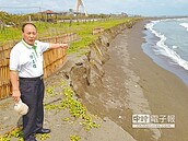 海浪侵蝕　海岸線1周縮20米