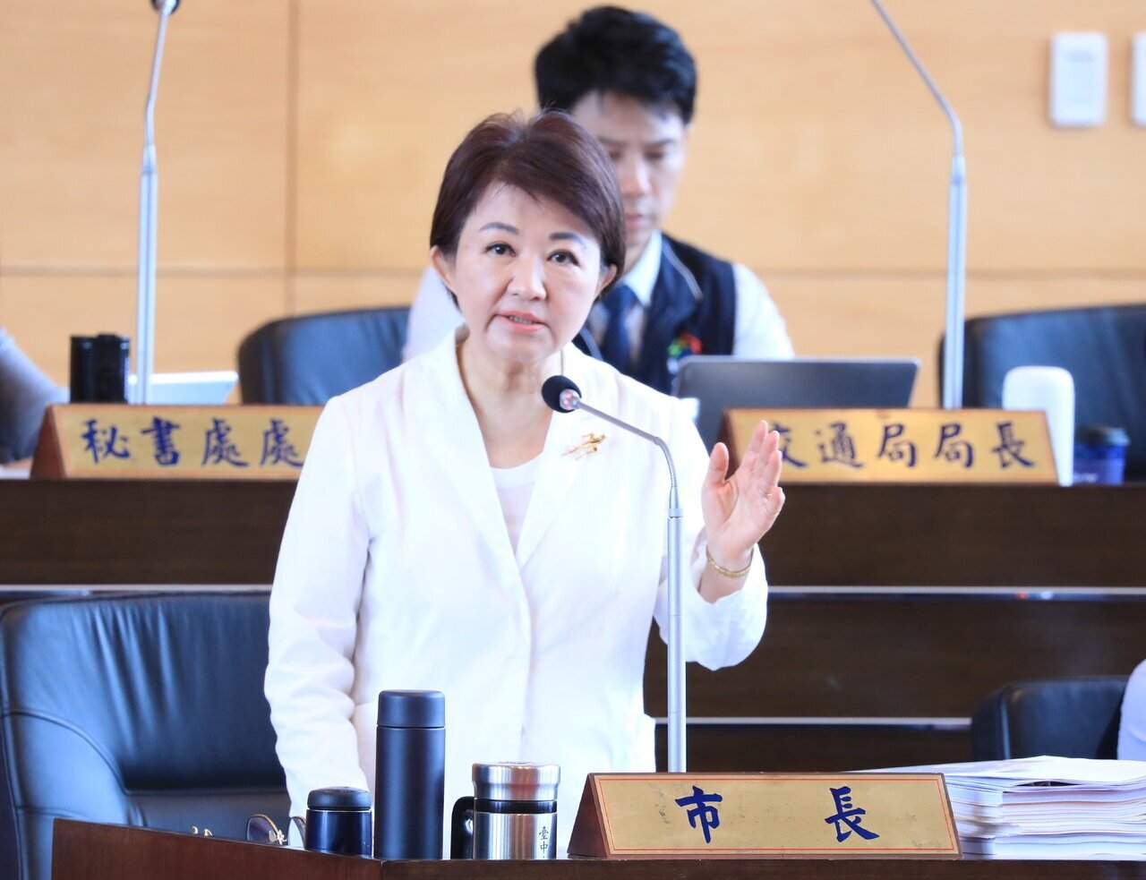 台中市長盧秀燕表示，國家要實施計畫，執政能力很重要，建議中央暫時打住土方新制。記者陳敬丰／攝影 