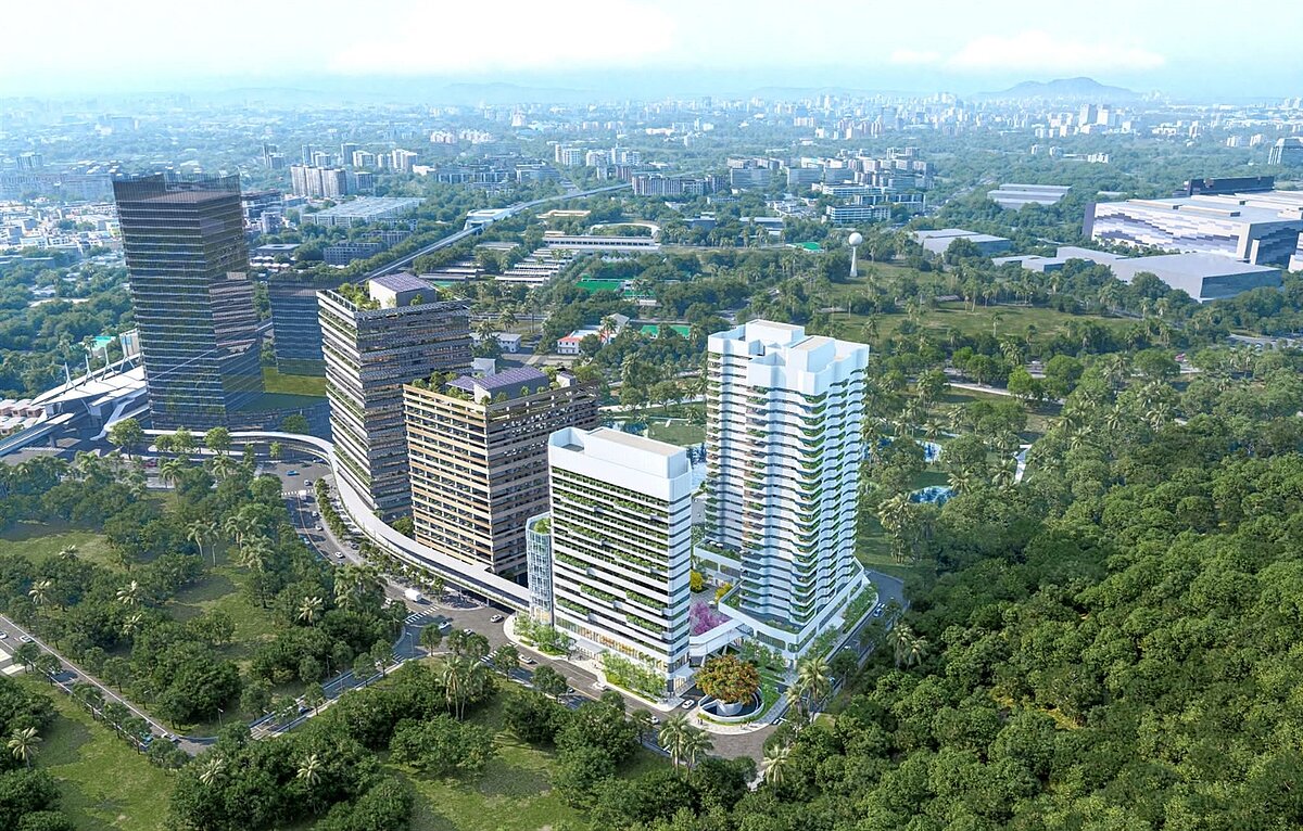 R17世運站東側A6街廓公辦都市更新案模擬圖。圖/高雄市都發局提供