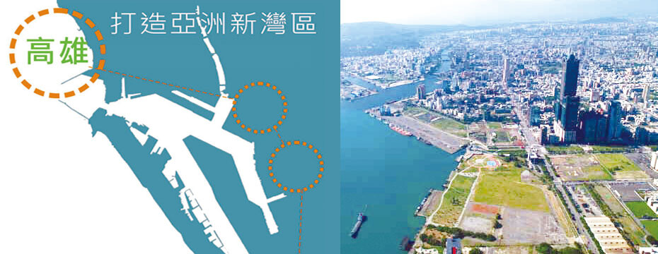 高雄市推動的「亞洲新灣區」及「中都區計畫」陸續完工,不少新豪宅也選在此區域興建,未來可能成為豪宅聚落。