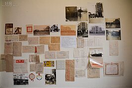 貼滿了阿之寶前身與前身的前身的歷史照片