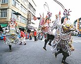 高雄三鳳宮踩街　三太子鬥陣走