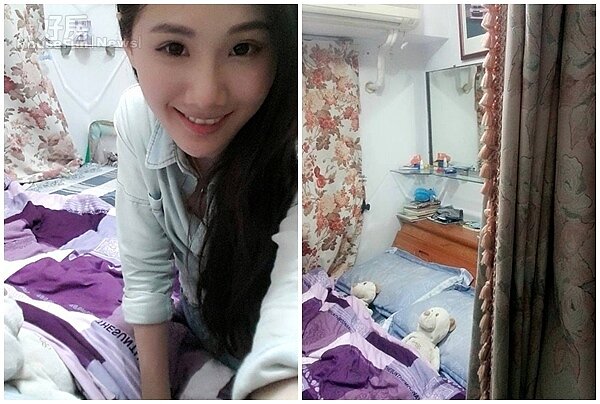 5.佳陵的房間空間不大，卻佈置得很舒適。