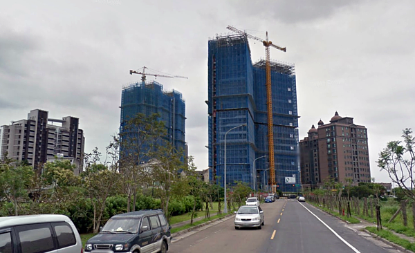 青埔地區超過一半的新屋無人居住。(翻攝自Google Map)