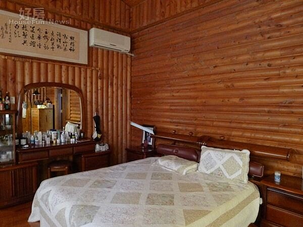 6.李照禎的臥房像森林度假屋。