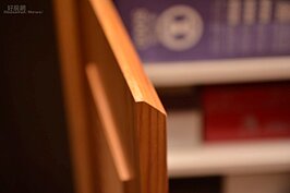 櫃子設計為圓角，除了美觀也可提升安全性