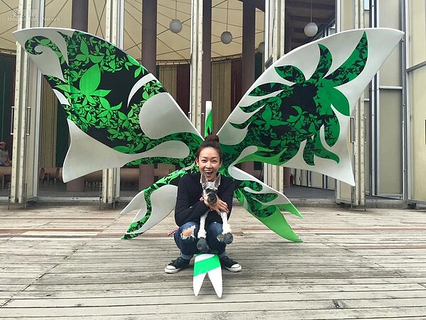 藝人潘慧如日前帶著毛小孩展開環島之旅，不料卻在入住南投時被跳蚤咬得滿身都是。（翻攝自潘慧如臉書）