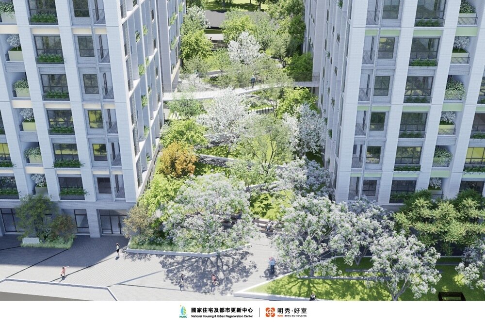 『明秀好室』預計2030年竣工，為台中市再提供115戶社宅。圖／國家住都中心