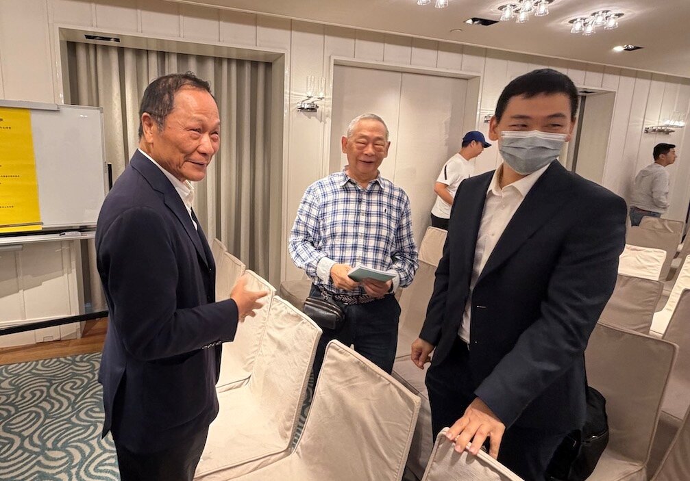 華固建設董事長鍾榮昌、正大尼龍董事長何紀豪。圖／好房網News記者蔡佩蓉