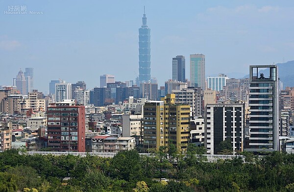 大安區房市情境俯瞰圖。（好房網News記者 陳韋帆／攝影）