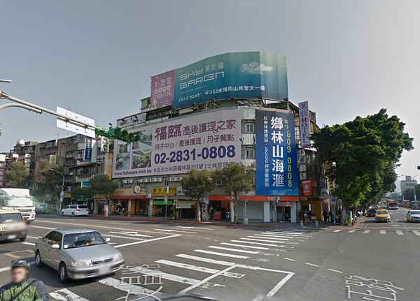 台北市啟動士林再生計畫,打造第二條中正路。(翻攝自Google Map)