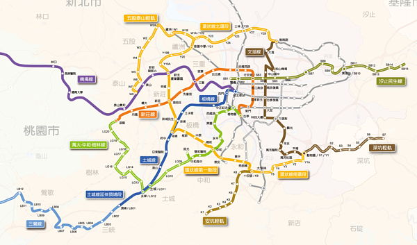 「三環三線」是否會成真?新北市捷運局報進度給你知。(翻攝自新北市捷運工程局網站)
