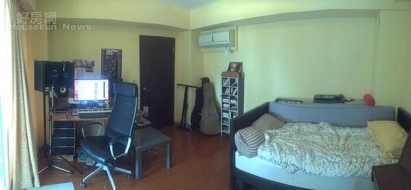 4.錄音室內也有床舖,做音樂累了可以休息。