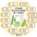 2月菜價漲幅逾8成　21年半以來新高