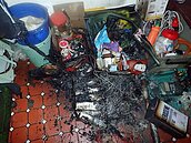 艱苦啦！男子自焚　屋主嚇到腳軟