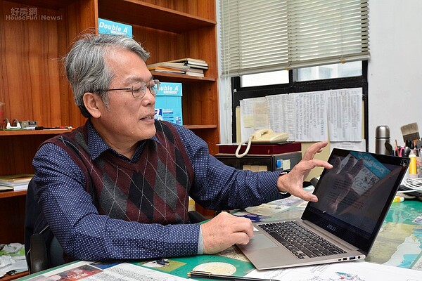 前工務局局長李咸亨是土壤液化專家。（好房網News記者 陳韋帆／攝影）