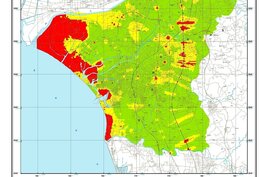 台南多數為低潛勢區，紅色高潛勢區部分則，以安南區的面積佔最大，其次安平區安平古堡以西、安北路一帶南區則是健康路以南及濱南路一帶；其餘區域則為零星分布。