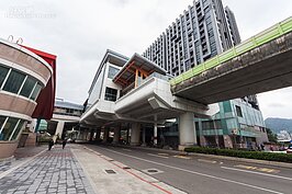 內湖高工旁就是港墘捷運站，都在高潛勢區的範圍內