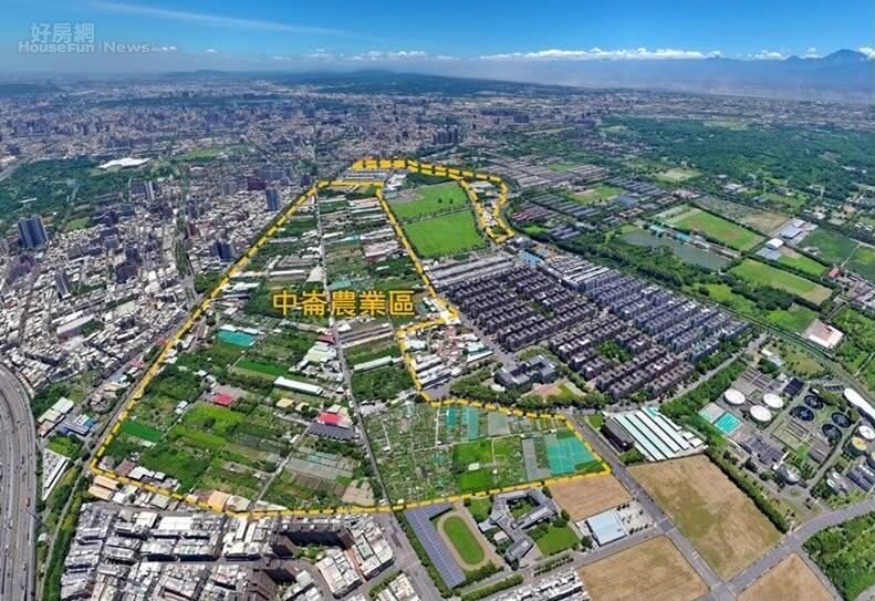 鳳山中崙農業區空拍。圖／高雄市都發局提供