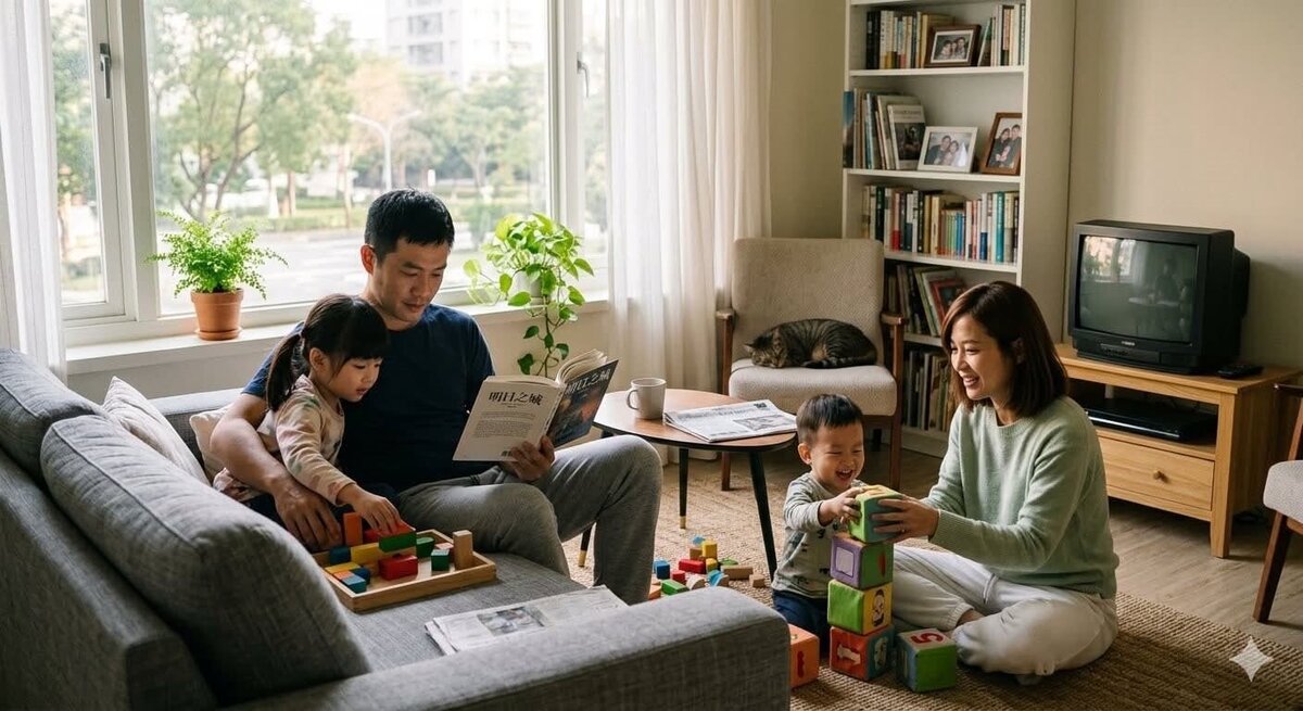 家庭已成為AI時代守護數位生活的新核心場域。圖／AI生成