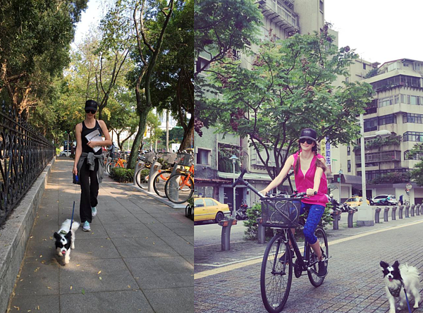 瑞莎經常帶著愛犬Butter到處踏青。(翻攝自瑞莎臉書)