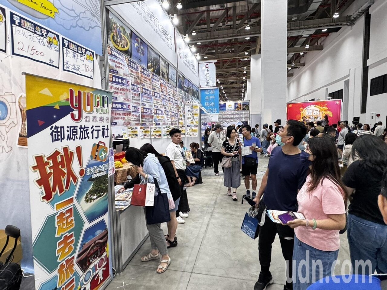 台中觀光旅館平均房價降至二千九百元，為六都倒數第二，不過「低價策略」並未成功催出高住宿率。 圖為2026台中國際旅展。 聯合報資料照片 記者黃仲裕／攝影 