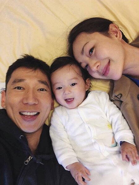 名模隋棠2015年1月時結婚生子，常常在臉書上曬全家福照。（圖／取自隋棠 Sonia Sui粉絲團）