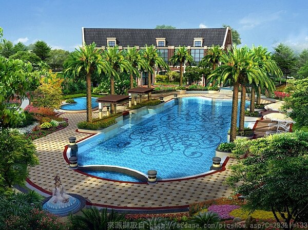 花蓮縣青年住宅「游泳池」示意圖(花蓮縣青年安心成家住宅專區)