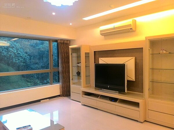 4客廳寬敞明亮,窗外盡是綠意。