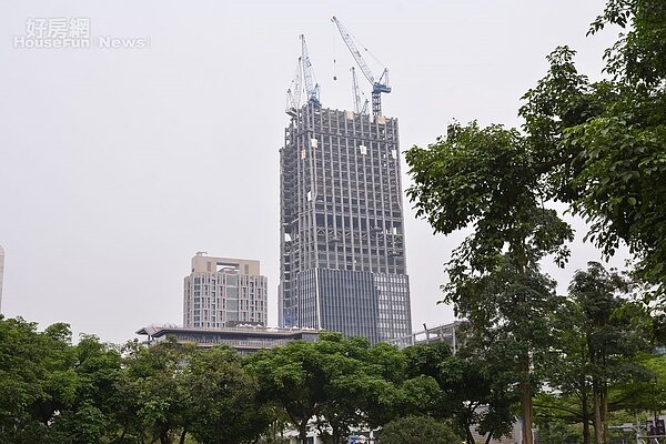 信義區大型商辦群聚示意圖。(好房網News記者陳韋帆/攝影)