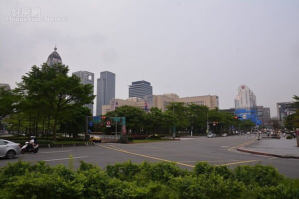 信義區大型商辦群聚示意圖。(好房網News記者陳韋帆/攝影)