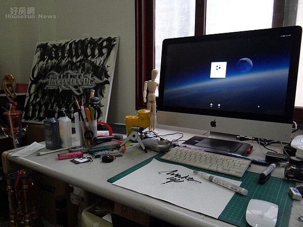 5.二樓主要為Xlife Clothing主理人Danny設計工作室,平時幾乎都待這在裡從事商品設計或繪畫創作。