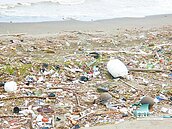 桃園沿海垃圾漂沙多　美麗海岸在哭泣