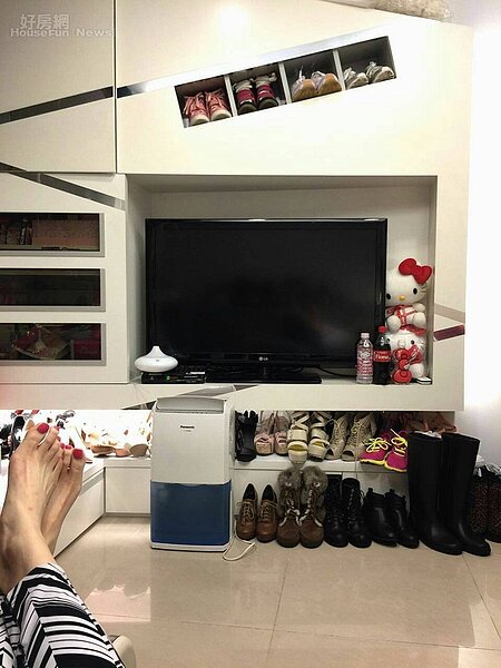 3.雖然空間有限，不過前屋主裝潢時收納功能做的很不錯，幾乎各空間都能找到隱藏式收納櫃。
