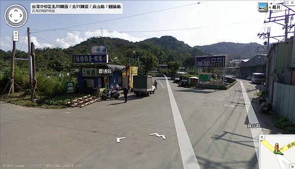 員山路與圓通路交會處新北市中和區灰磘(圖/翻攝自google map)