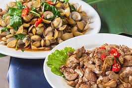 魚肝與黃金蜆，是立川漁場最受歡迎的美食。