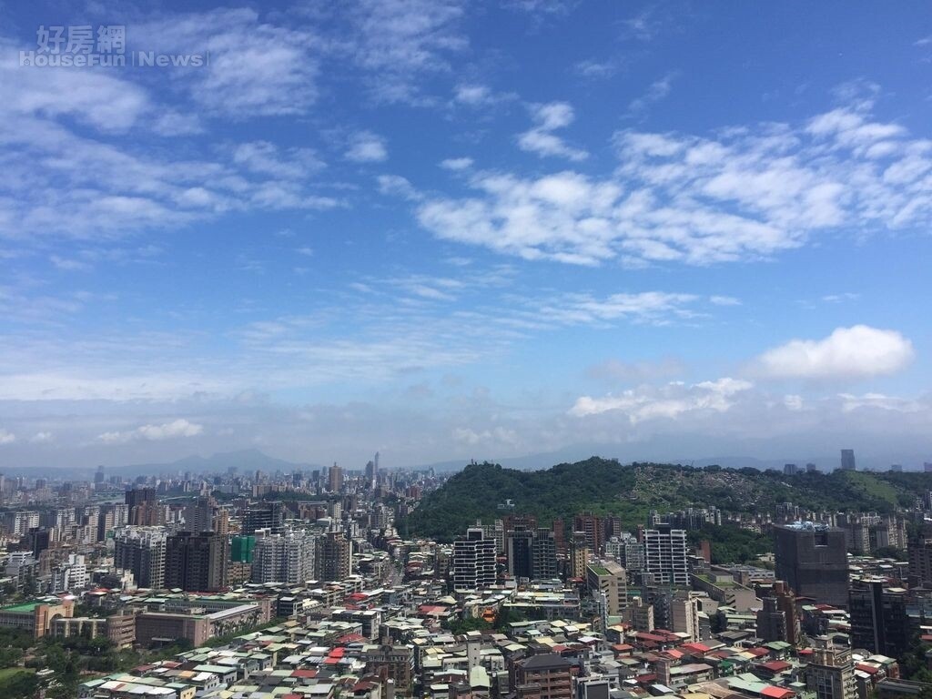 台北房市鳥瞰、俯瞰、高空情境圖。(好房網News記者張聖奕/攝影)