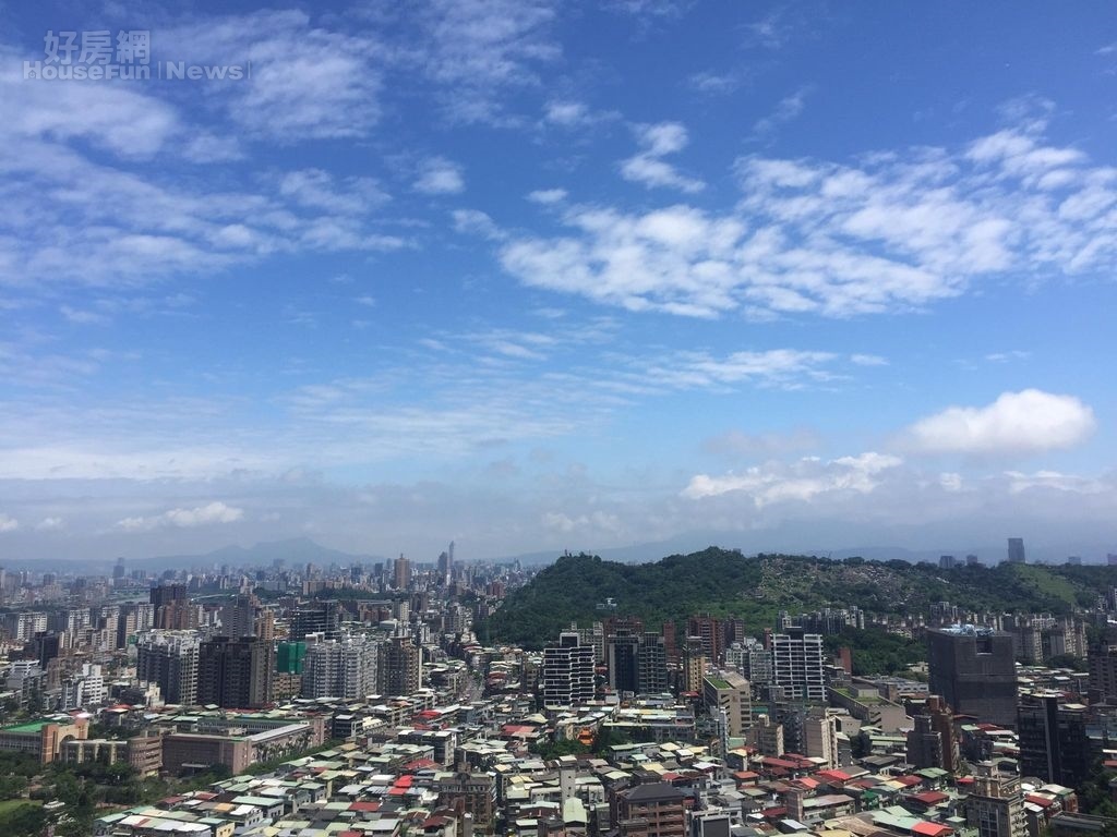 台北房市鳥瞰、俯瞰、高空情境圖。（好房網News記者張聖奕／攝影）