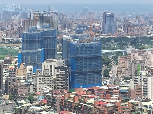 台北房市鳥瞰、俯瞰、高空情境圖。(好房網News記者張聖奕/攝影)