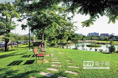 
CNN曾報導台中市為台灣最宜居城市，其公園綠地景觀豐富。圖／黃繡鳳
 