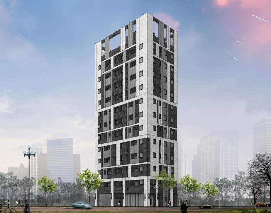 新店區行政段236地號等2筆土地都更後模擬圖。圖／新北市都更處提供
