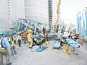 大林電廠鷹架倒塌　2工人摔死