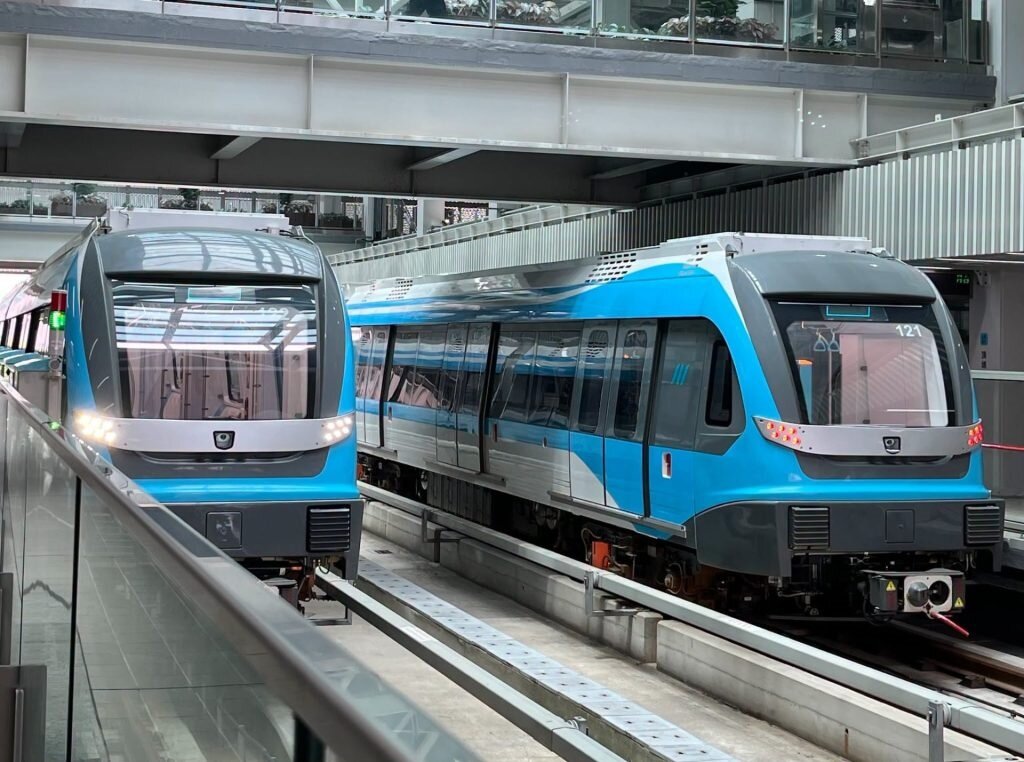 新北市推出免費試乘三鶯線活動，自今日下午2時起至8月31日止，民眾持電子票證搭乘三鶯線即可免費搭乘。圖／新北市捷運局
