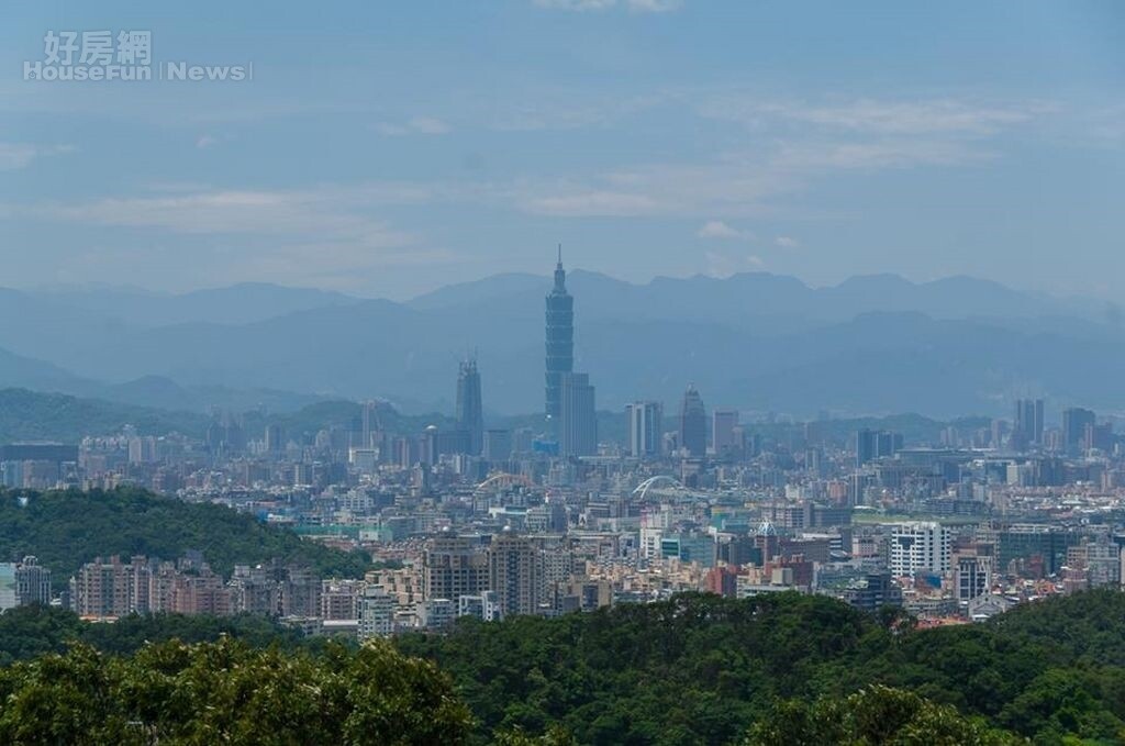 台北房市情境圖，空拍大景。（好房網News記者張聖奕／攝影）