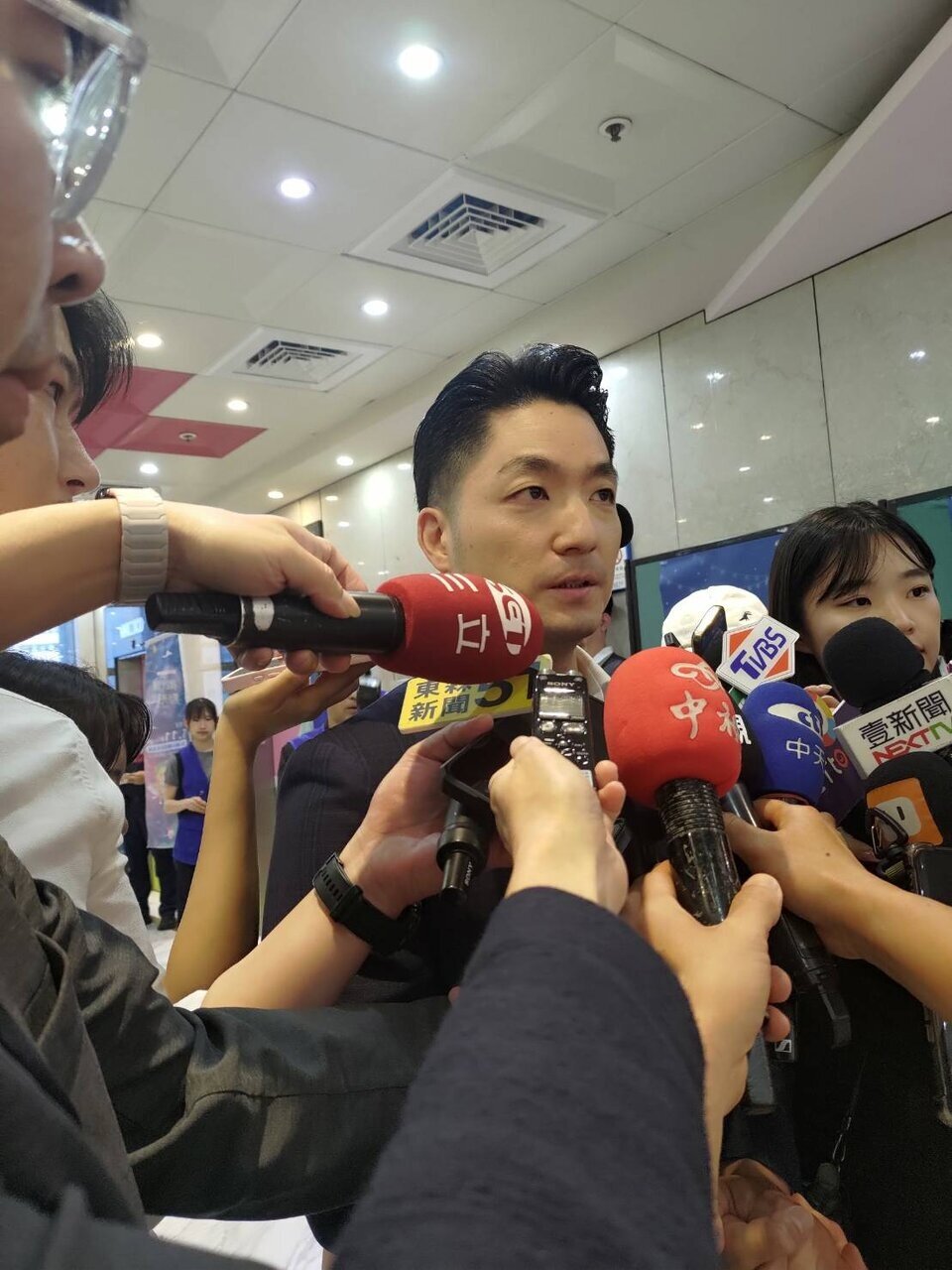 北市長蔣萬安今天下午出席北市「公益台北愛心平台」感恩會。記者林麗玉／攝影 