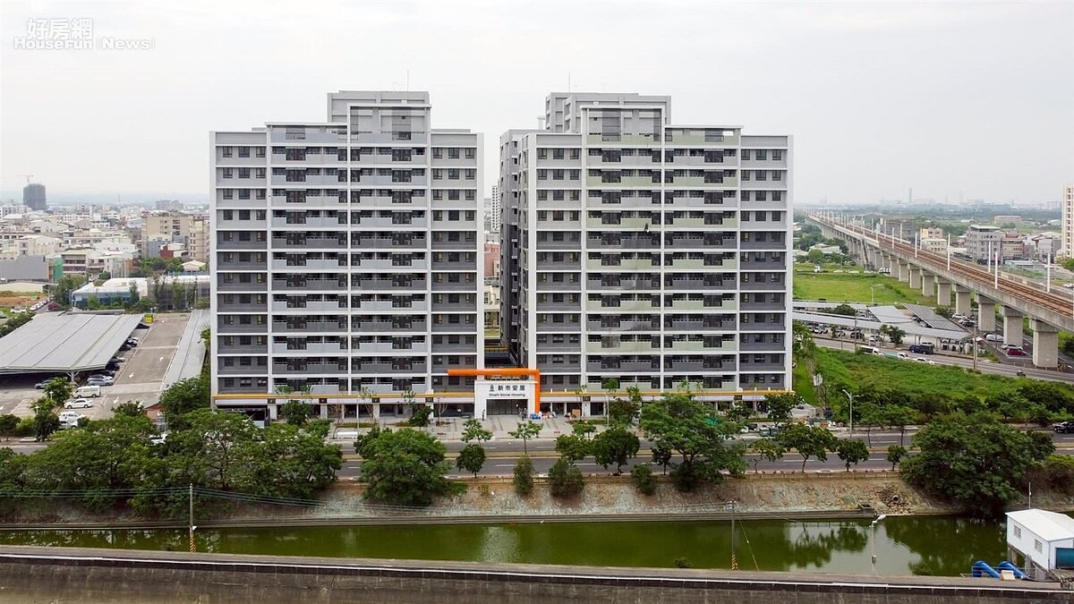 台南市「新市安居」建築外觀。圖／國家住都中心提供