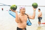 冷吱吱…180人挑戰澎湖冬泳