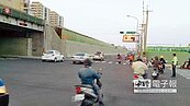 大灣交流道　北上匝道通車