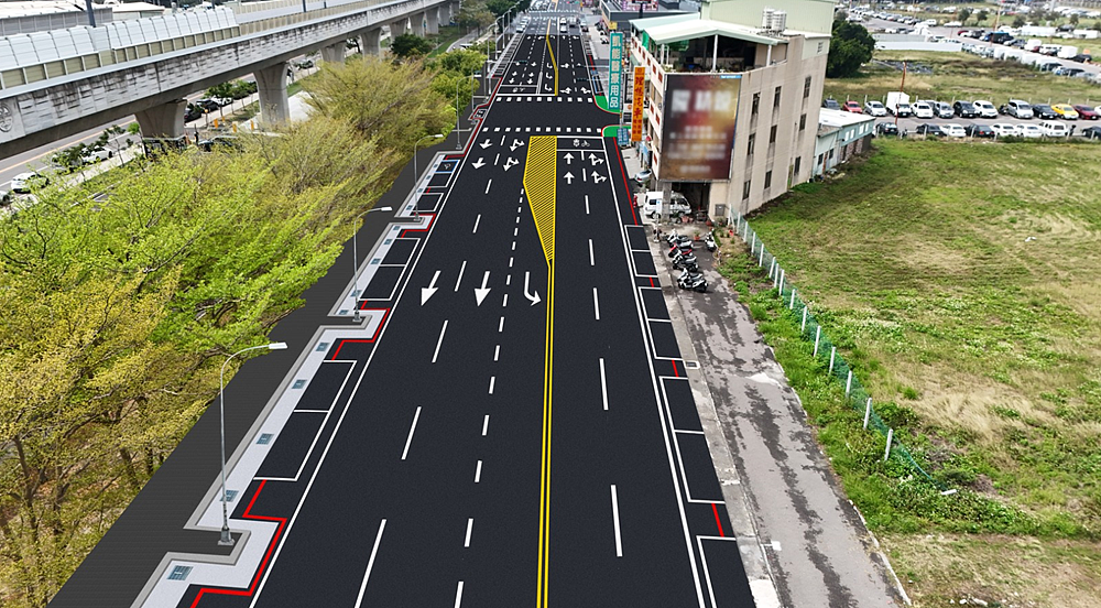 建國北路拓寬二期工程開工。圖／中市府提供